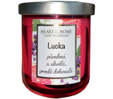 Heart & Home Svieža sójová sviečka s vôňou grapefruitu a čiernych ríbezlí s názvom Lucka 110 g