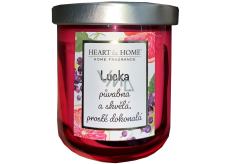 Heart & Home Svieža sójová sviečka s vôňou grapefruitu a čiernych ríbezlí s názvom Lucka 110 g