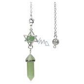 Avanturin Merkaba + kyvadlo, prívesok z prírodného kameňa 71 x 8 x 8 mm, kameň pre šťastie