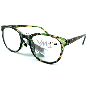 Berkeley dioptrické okuliare na čítanie +1,5 plastové modré zeleno-hnedé 1 kus MC2198