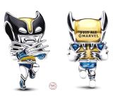 Prívesok Striebro 925 Marvel Wolverine, korálik na náramku film