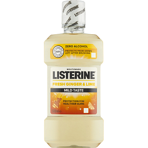 Listerine ústna voda Fresh Ginger & Lime Mild Taste, 500 ml