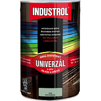 Industrol S2013 univerzál lesk vrchná farba na kov a drevo, 1010 sivá pastelová, 4 l