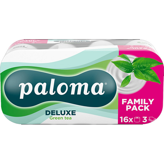 Paloma 3vrstvový toilet papier Green Tea, 16 rolí