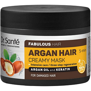 Dr. Santé Arganový olej a keratin krémová maska na poškodené vlasy 300 ml