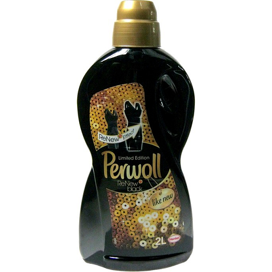 Perwoll ReNew Black prací gél navracia intenzívnu čiernu farbu, chráni pred stratou tvaru 2 l