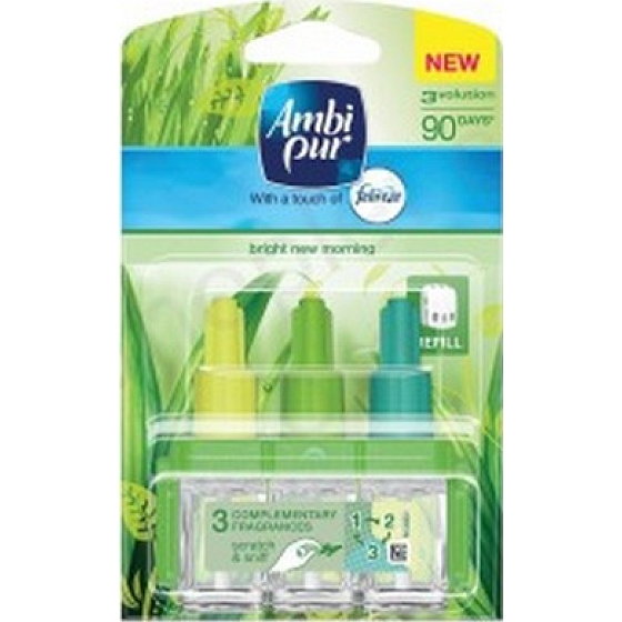 Ambi Pur 3 Volution Fresh New Day elektrický osviežovač vzduchu náplň 3 x 20 ml