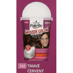 Palette Mousse Color Shake and color farba na vlasy 388 Tmavo červený