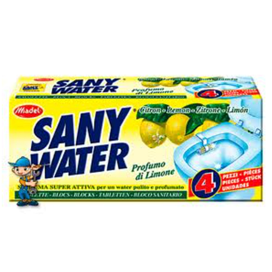 SanyWater Lemon Wc záves s vôňou citrónu 4 kusy