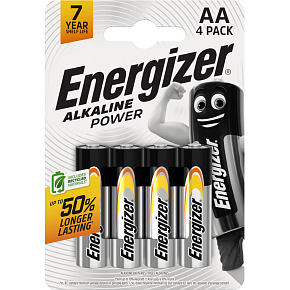 Energizer Alkaline Power AA tužková batéria, 4 ks