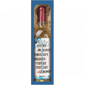 Bohemia Gifts Chardonnay Pre ocka biele suché darčekové víno 750 ml