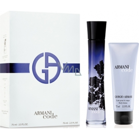 Giorgio Armani Code toaletná voda pre ženy 75 ml + telové mlieko 75 ml, darčeková sada