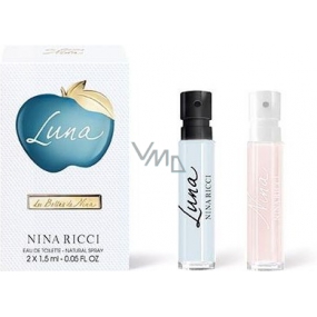 Nina Ricci Nina Luna toaletná voda 1,5 ml + Nina Ricci Nina toaletná voda 1,5 ml s rozprašovačom, fľaštička