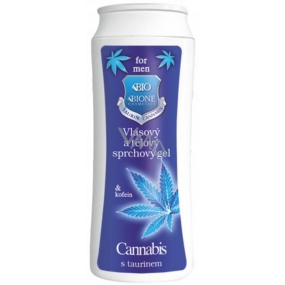 Bione Cosmetics for Men Cannabis Q10 vlasový a telový sprchový gél pre mužov 200 ml
