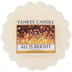 Yankee Candle All Is Bright - Všetko len september vonný vosk do aromalampy 22 g