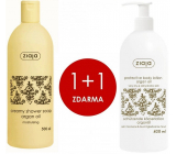 Ziaja Arganový olej telové mlieko 400 ml + Arganový olej sprchový gél s olejom 500 ml, duopack