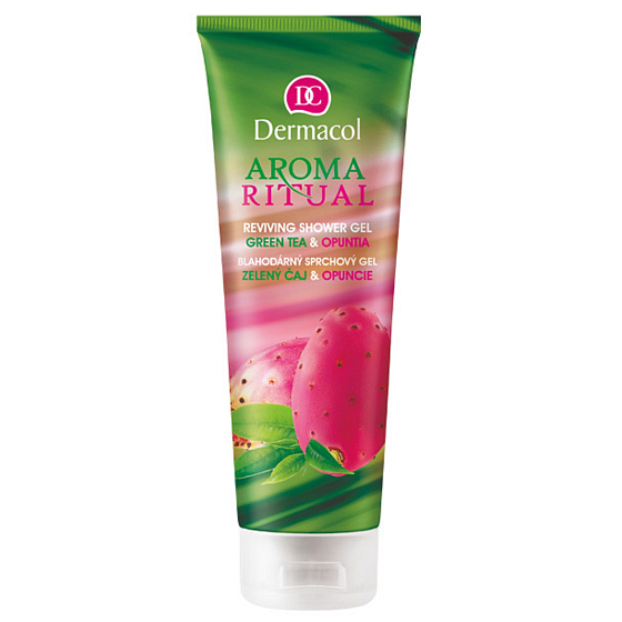 Dermacol Aroma Ritual Zelený čaj a Opuncia blahodarný sprchový gél 250 ml