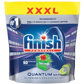 Finish Quantum Max Apple & Lime Blast tablety do umývačky riadu 60 kusov 930 g