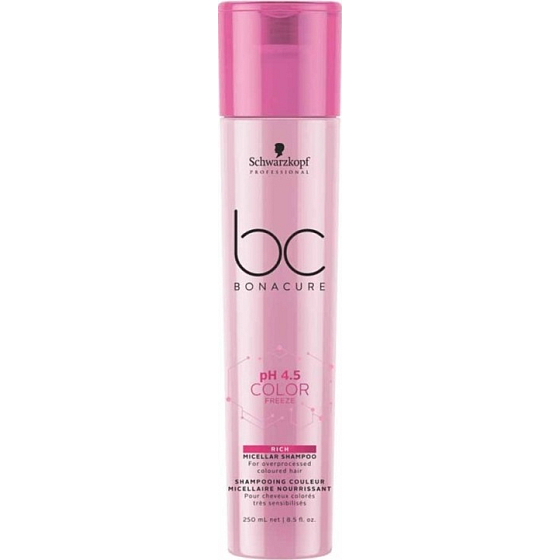 Schwarzkopf Professional BC Bonacure pH 4.5 Color Freeze micelárna šampón na farbené vlasy 250 ml