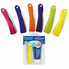 Banat Cestovná zubná kefka + bieliaca zubná pasta 15 ml, cestovná sada