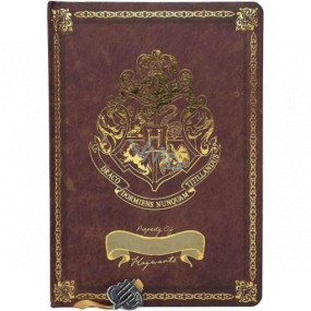 Epee Merch Harry Potter - Bradavické internáty A5 21 x 14,8 cm prémiová červená