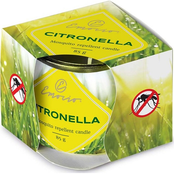 Emóciám Dekor Citronella vonná sviečka sklo 70 x 62 mm 85 g