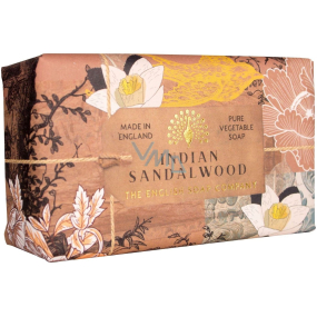 Anglické mydlo Sandalwood prírodné parfumované toaletné mydlo s bambuckým maslom 190 g