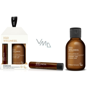Baylis & Harding Zázvor, citrón a bazalka sprchový gél 100 ml + pulzný olej 12 ml, kozmetická sada pre ženy