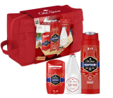 Old Spice Captain 3v1 sprchový gél na tvár, telo a vlasy 250 ml + dezodorant 50 ml + voda po holení 100 ml + kozmetická taška, kozmetická sada pre mužov