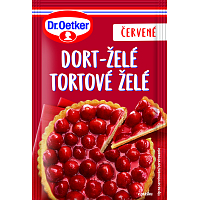 Dr. Oetker Dort-želé červené, 10 g