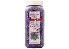 Bohemia Gifts Lavender s extraktom z bylín regeneračnú soľ do kúpeľa 900 g