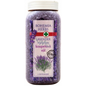 Bohemia Gifts Lavender s extraktom z bylín regeneračnú soľ do kúpeľa 900 g