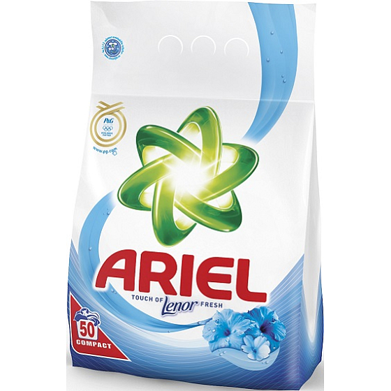 Ariel Touch of Lenor Fresh prací prášok 50 dávok 3,5 kg