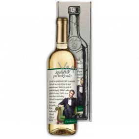 Bohemia Gifts Chardonnay Spoločník pre večer biele darčekové víno 750 ml