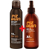 Piz Buin Instant Glow SPF15 rozjasňujúci sprej na opaľovanie s okamžitým žiarivým efektom 150 ml + Piz Buin Tan & Protect Tan Accelerating Oil Sprej SPF30 ochranný olej 150 ml, duopack