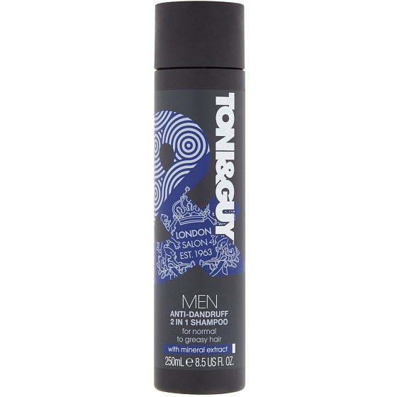 Toni & Guy Men Anti-Dandruff 2v1 šampón na vlasy a sprchový gél 250 ml