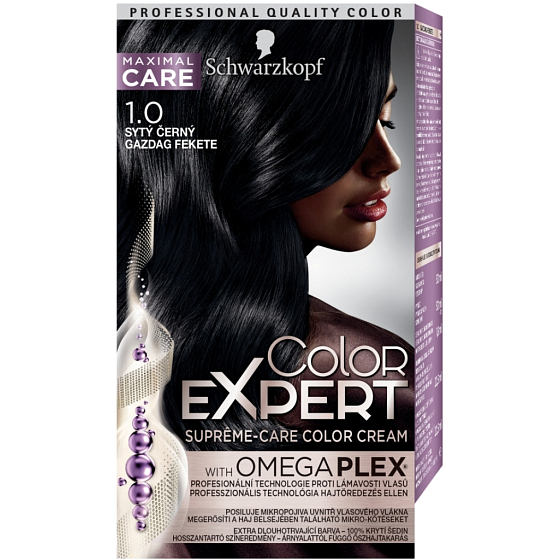 Schwarzkopf Color Expert farba na vlasy 1.0 Sýty čierny