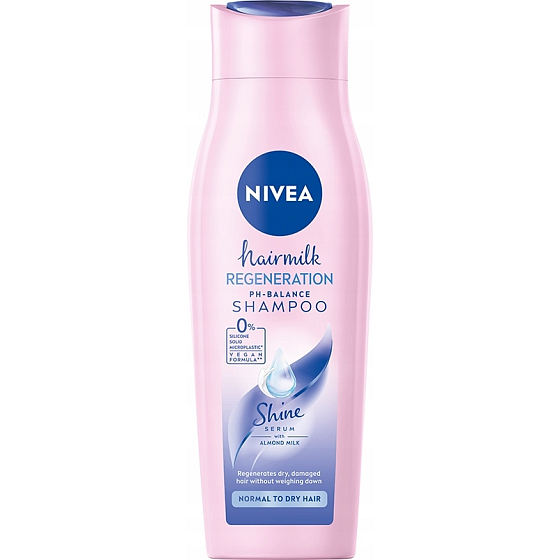 Nivea Hairmilk ošetrujúci šampón pre normálne a suché vlasy 250 ml