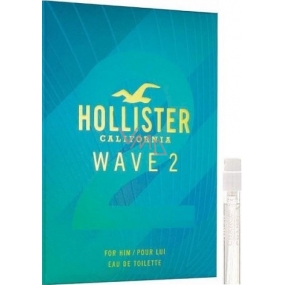 Hollister Wave 2 for Him toaletná voda 2 ml s rozprašovačom, vialka
