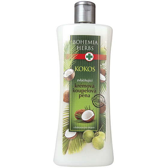 Bohemia Gifts Kokosová pena do kúpeľa s kokosovým a olivovým olejom 500 ml