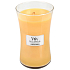 WoodWick Seaside Mimosa - Mimóza na pobreží vonná sviečka s dreveným knôtom a viečkom sklo veľká 609,5 g