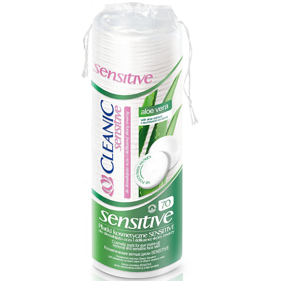 Cleanic Sensitive kozmetické tampóny 70 kusov