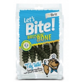 Brit Lets Bite Brushin Dental kosti pochúťka dolnková krmivo pre psov 90 g
