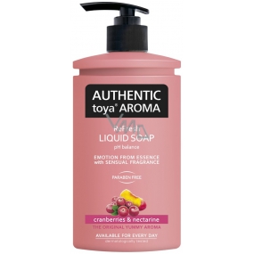 Authentic Toya Aroma Cranberries & Nectarine tekuté mydlo dávkovač 400 ml