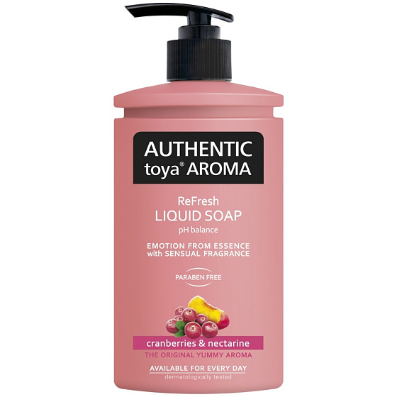 Authentic Toya Aroma Cranberries & Nectarine tekuté mydlo dávkovač 400 ml