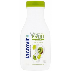 Lactovit Fruit Antiox Pružnosť a starostlivosť kivi a hrozno sprchový gél pre normálnu až suchú pleť 300 ml