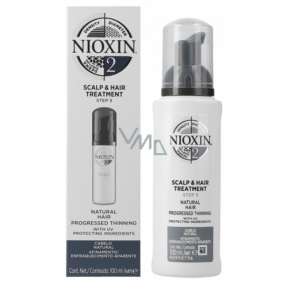 Nioxin Systém 2 Scalp & Hair Bezoplachová starostlivosti pre výrazne rednúce prírodné jemné vlasy 100 ml