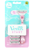 Holiaci strojček Gillette Venus Start + 3 náhradné hlavice, pre ženy