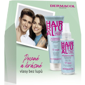 Dermacol Hair Ritual šampón proti lupinám 250 ml + sérum proti vypadávaniu vlasov 100 ml, kozmetická sada