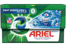 Ariel +Touch Of Lenor Fresh Air gélové kapsuly na odstraňovanie škvŕn 20 kusov